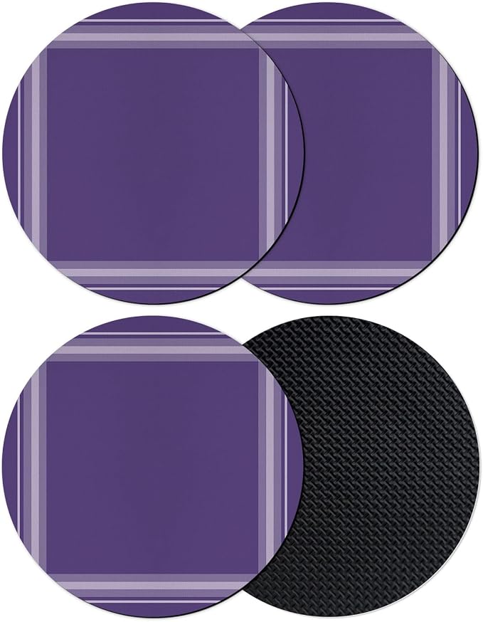 Vintage Purple Coasters Set of 4 Absorbent Coasters