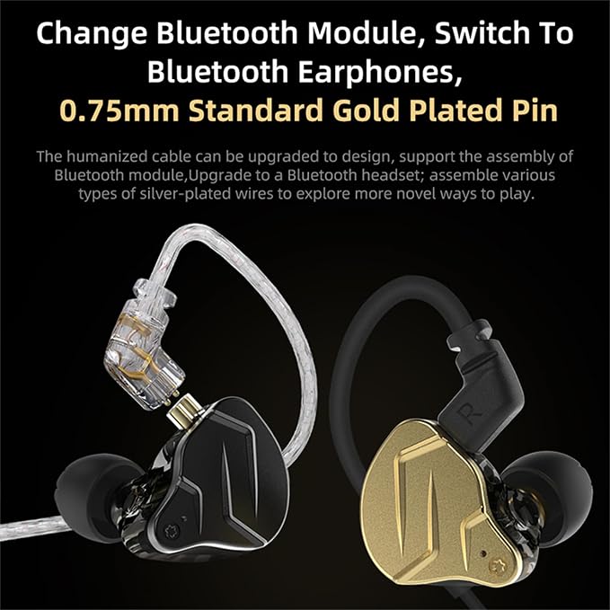 KZ ZSN PRO X Gaming Earbuds in Ear Monitor Headphones, High Fidelity IEMS
