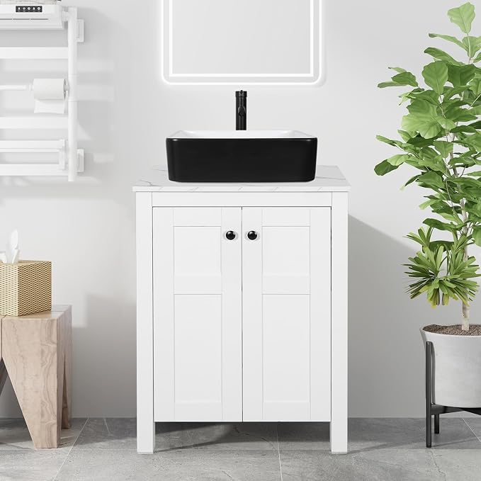 24 Inch White Bathroom Vanity