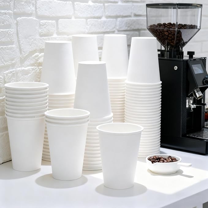 120 Count 12 oz Disposable Paper Coffee Cups
