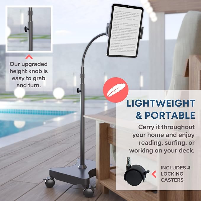 LEVO Adjustable Tablet & Phone Floor Stand