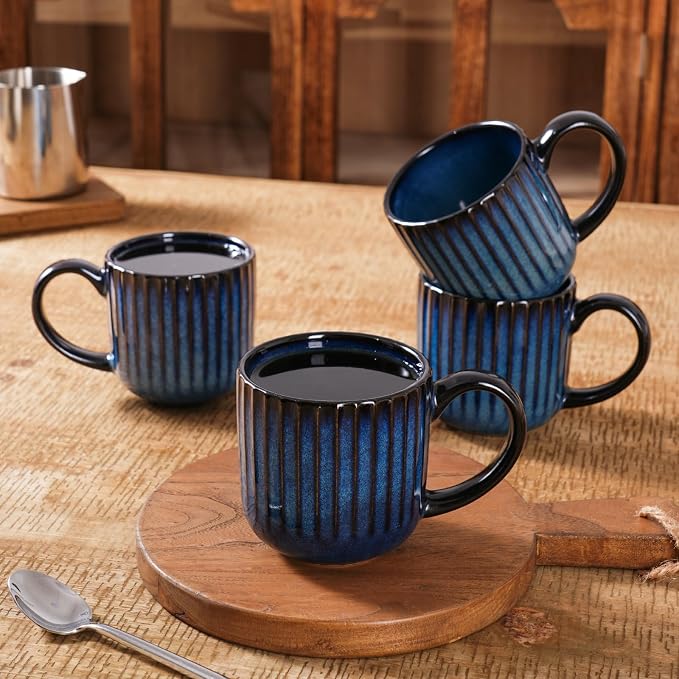 famiware Coffee Mugs Set of 4, Starlight 11 oz Mug Cup Set