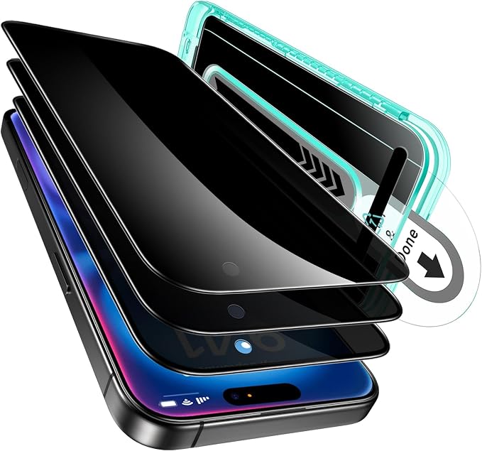 ESR 3 Pack for iPhone 16 Plus/iPhone 15 Plus Privacy Screen Protector, Anti-spy