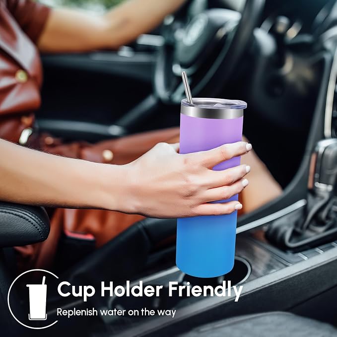 Volhoply 4 Pack Skinny Tumblers