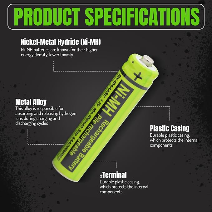 RocketBus 2 BK-40AAABU Replacement 1.2V 400mAh Battery Packs