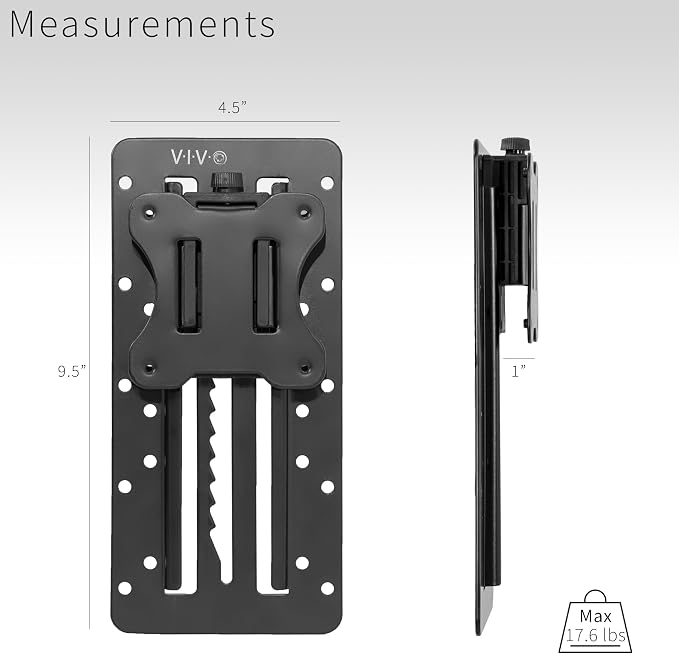 VIVO Height Adjustable VESA Adapter Stand