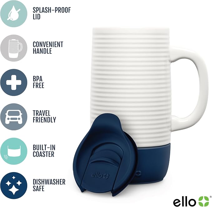 Ello Jane 18oz Ceramic Travel Mug