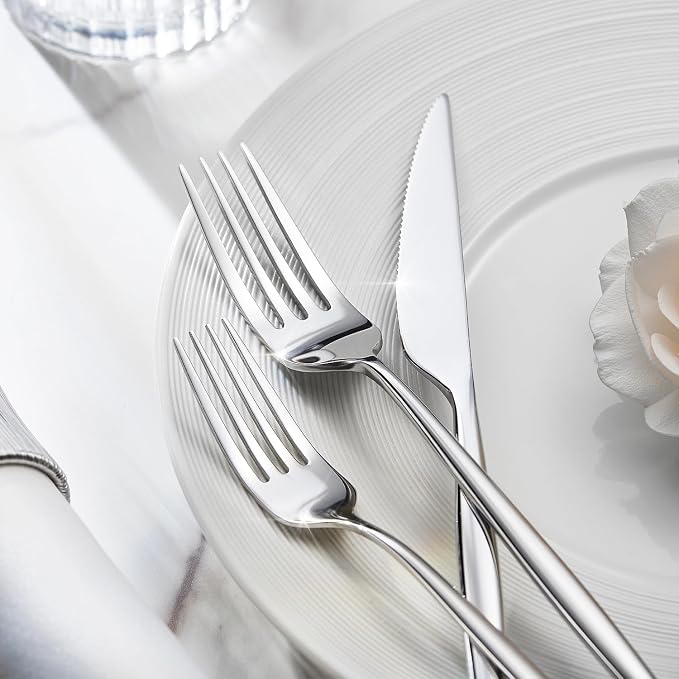 18/10 Silverware Set for 4, 20 Piece Stainless Steel Flatware Cutlery Set |