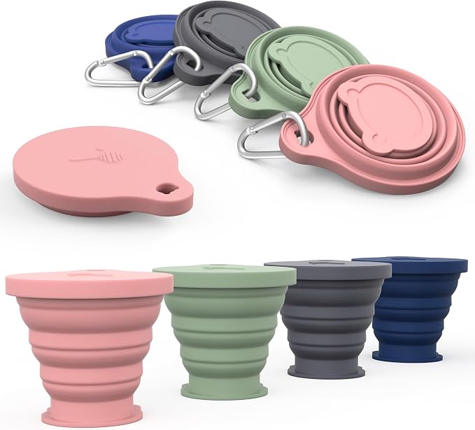 IYYI Collapsible Cup for Traveling, Silicone Foldable Cup, Camping Mug