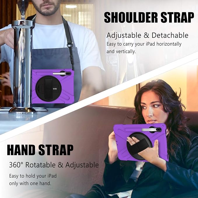 BRAECN Case for Galaxy Tab S6 10.5 2019, Hybrid Heavy Duty Shockproof Case
