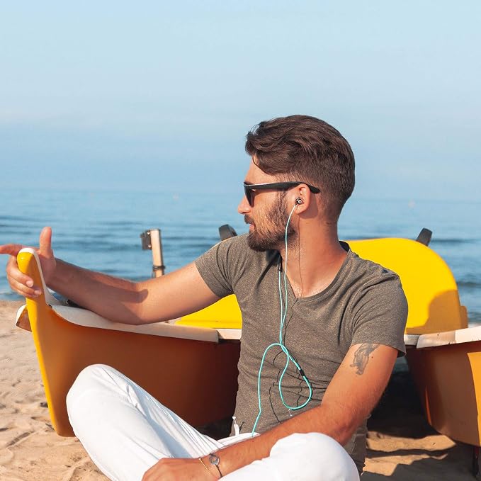 LUDOS Clamor Wired Earbuds in-Ear Headphones, 5 Years Warranty, Earphones