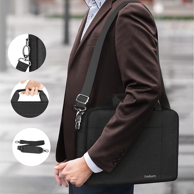 Ferkurn Laptop Bag Case for Women Men Computer Bag Compatible