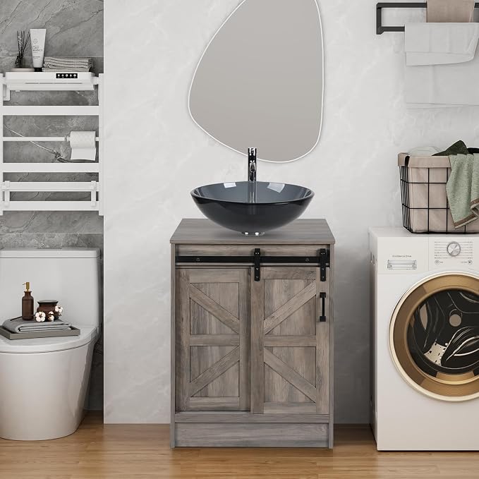 24 Inch Barn Door Bathroom Vanity