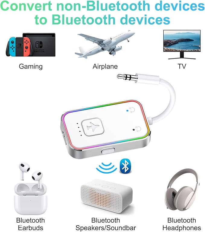 Bluetooth Transmitter for Airplane,
