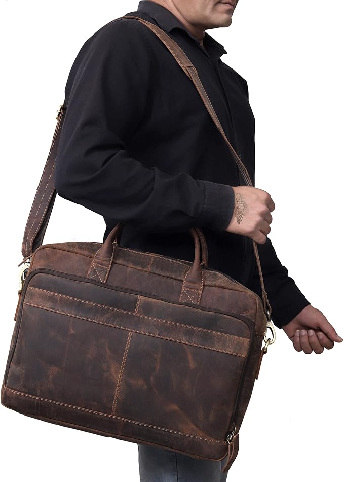 VC VINTAGE COUTURE Leather briefcase bag