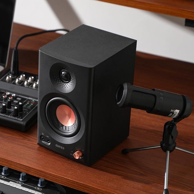 Edifier MR3 Powered Studio Monitor Speakers, Hi-Res Audio Certified Bluetooth