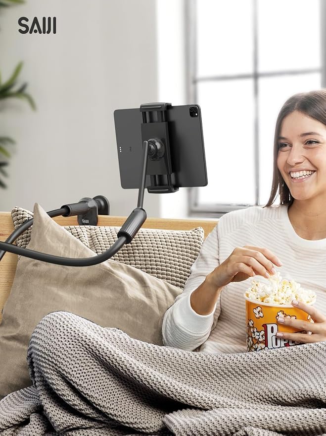 SAIJI 47" Gooseneck Kindle Holder, Tablet Holder