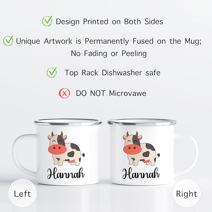 Personalized Mug for Kids, Girls | Customized Cocoa, Hot Chocolate, Coffee &