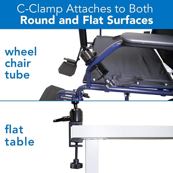 Mount-It! Tablet Pole Mount | Universal Full Motion Holder