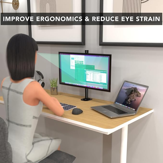 Mount-It! Single Monitor Desk Mount – Computer Screen Stand