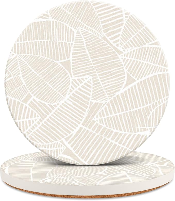 Ceramic Absorbent Table Coasters Set of 2