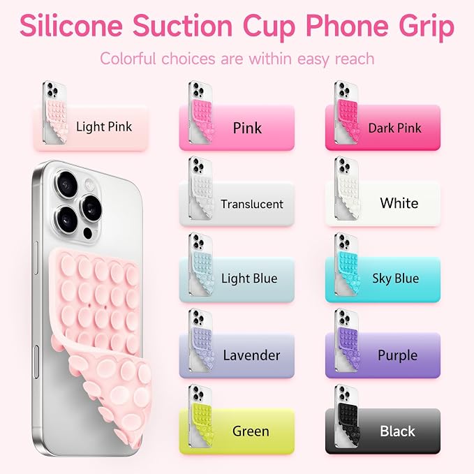 Silicone Suction Cup Phone Case Mount Double Sided, Phone Accessories