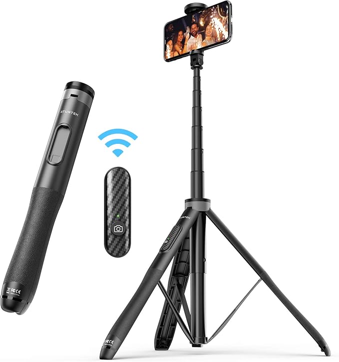 ATUMTEK 51" Selfie Stick Tripod, All in One Extendable Phone Tripod Stand