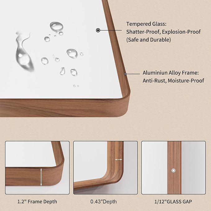 60X30 Inch Bathroom Mirror