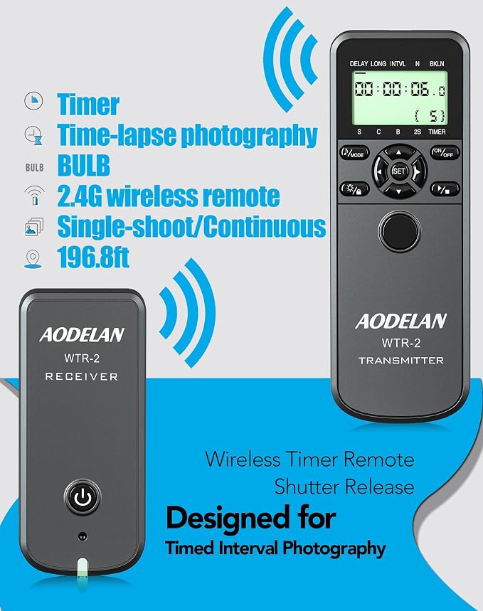 Wireless Timer Shutter Release Compatible