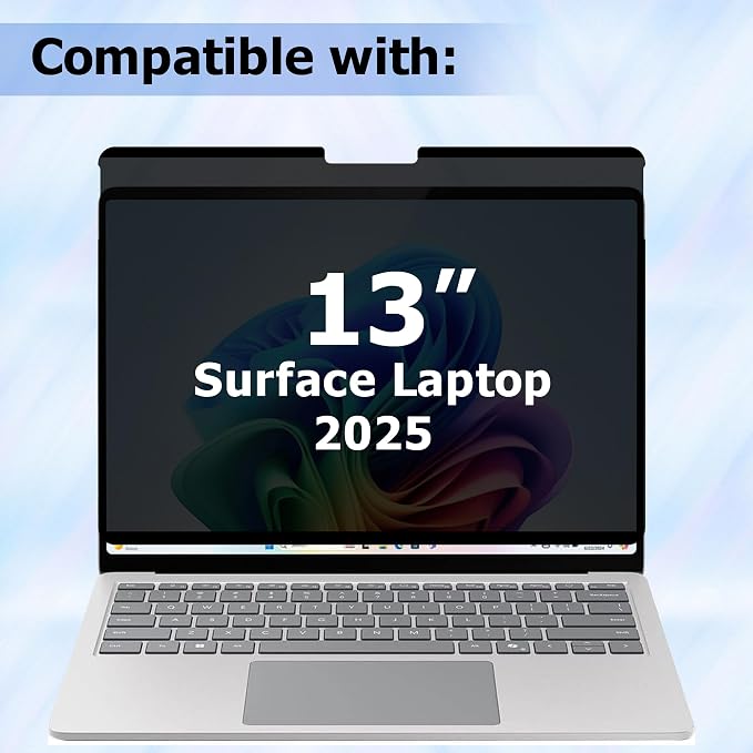 Adeway Magnetic Privacy Screen for Surface Pro 12 inch, Anti-Glare, 30° Side