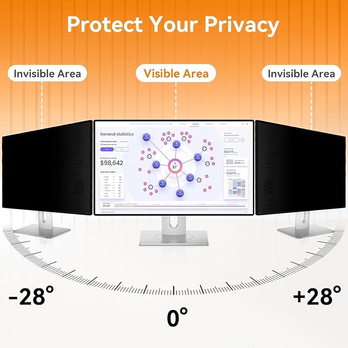 27 Inch 16:9 Computer Privacy Screen Filter