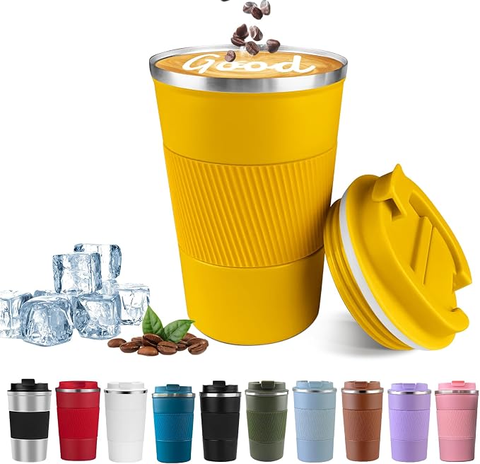 Insulated Travel Coffee Mug, Stainless Steel Coffee Cup