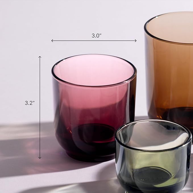 Fellow Pirch Cappuccino Cups 6.5 oz, Weighted Glass
