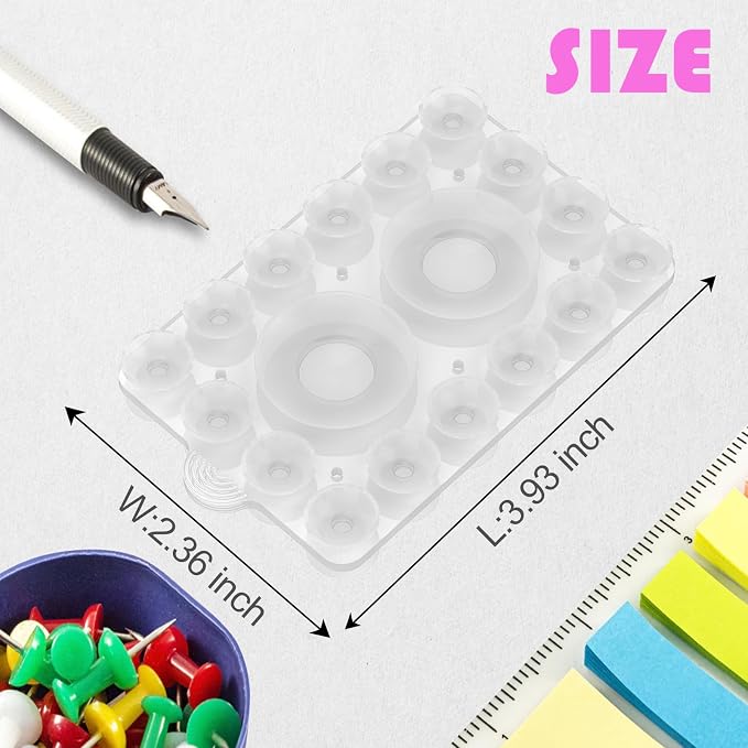 ZYCCER Double Sided Silicone Suction Phone Holder Mount, Compatible