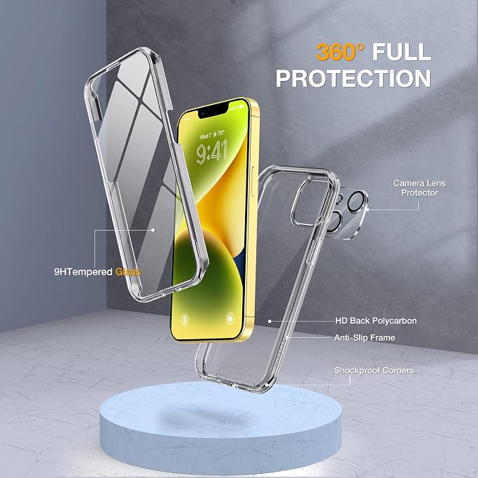 Miracase Glass Series Designed for iPhone 14 Plus Case 6.7 inch, 2023 Upgrade