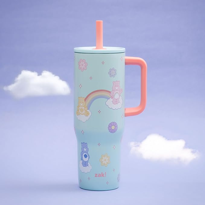 Zak Designs Care Bears 30oz Spill-Proof Insulated Stainless Steel Tumbler | BPA