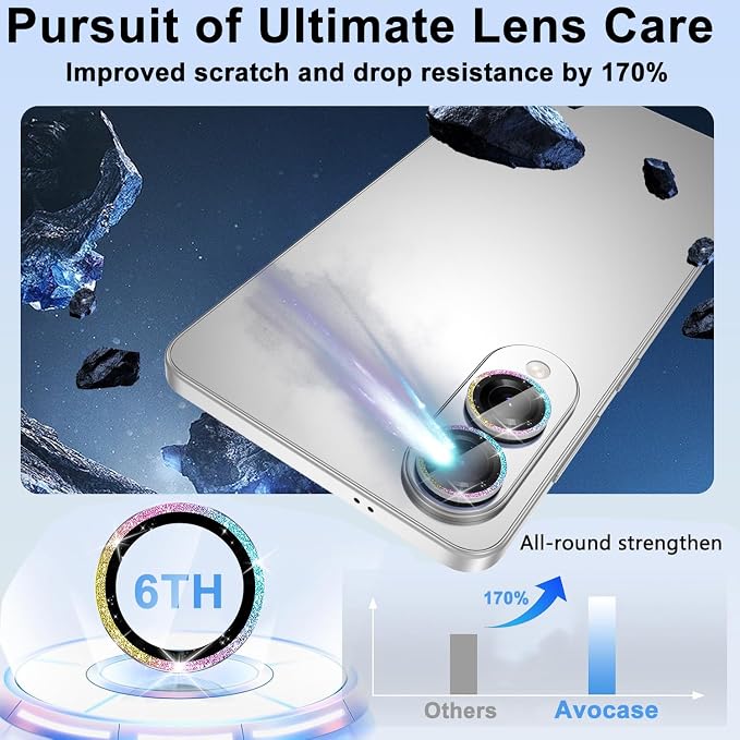for Samsung Galaxy S25 Edge Camera Lens Protector, Individual Metal Ring