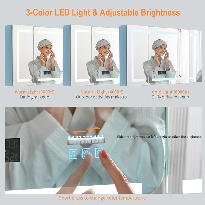 LED Lighted Medicine Cabinet