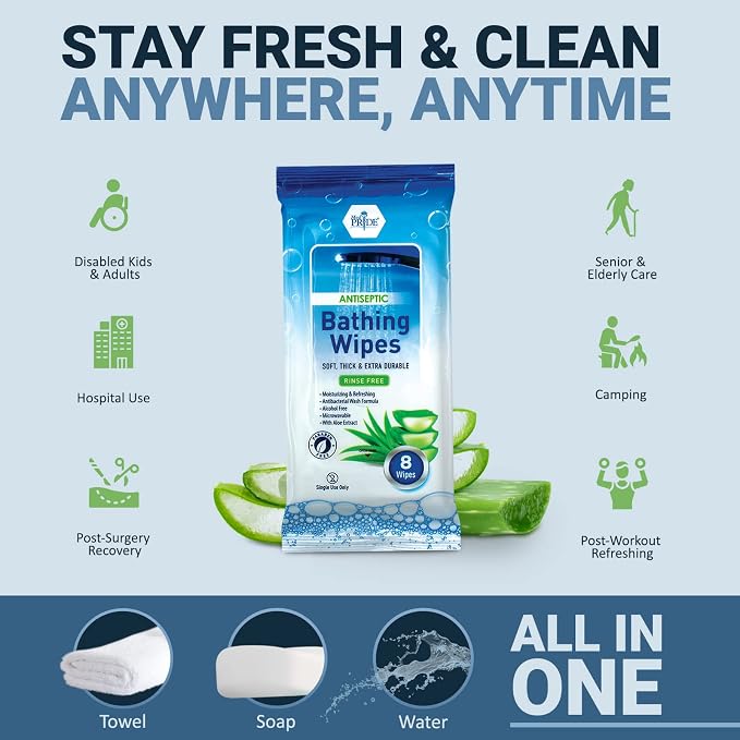 Hospital Wipes for Bathing