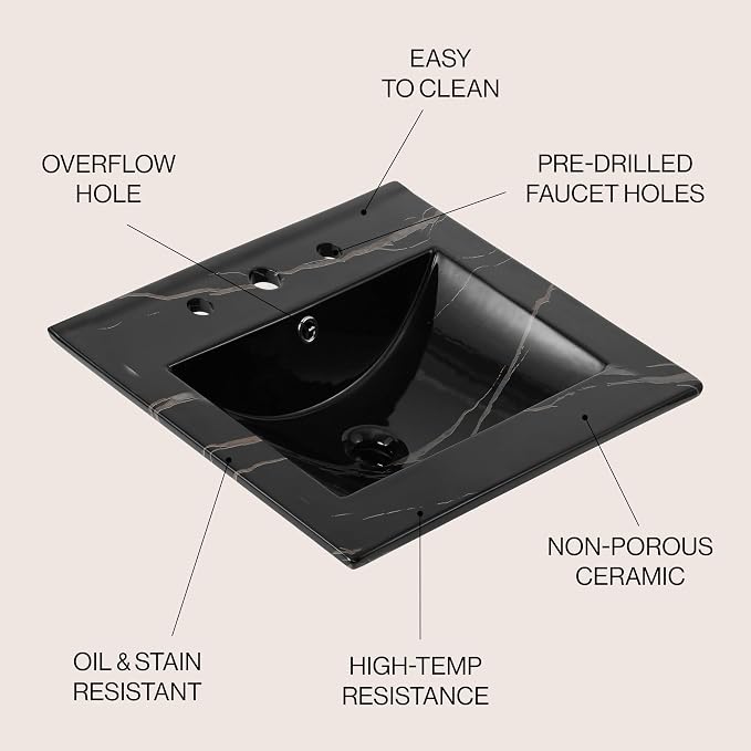 Ancillary 3-Hole 20 in. W x 18.25 in. D Classic