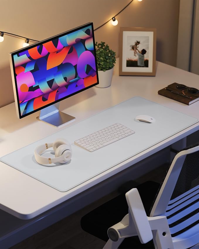 PU Leather Desk Mat Protector