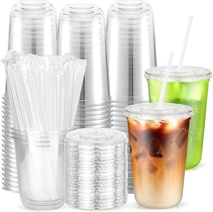 50 Pack 16 oz Plastic Cups