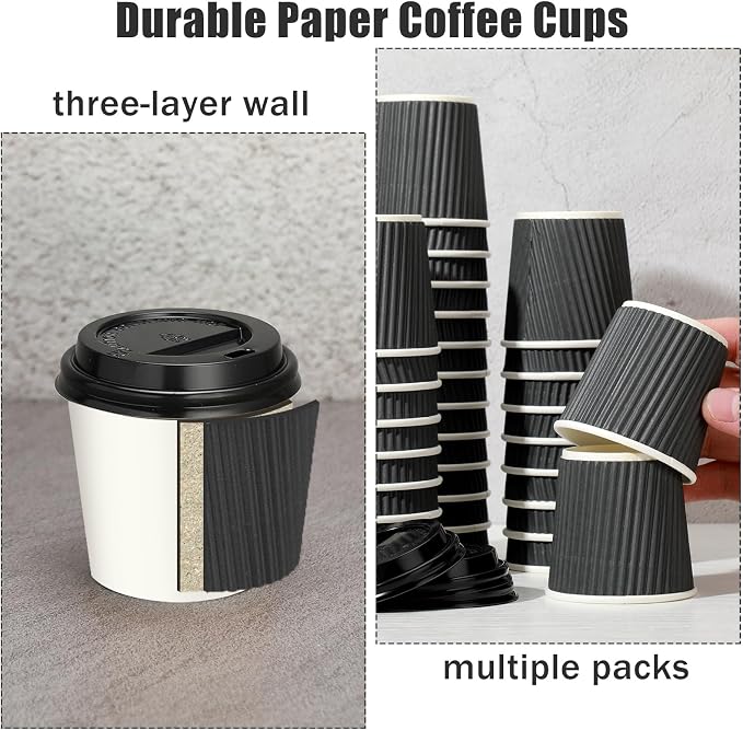 Uiifan 100 Set 4oz Disposable Espresso Cups
