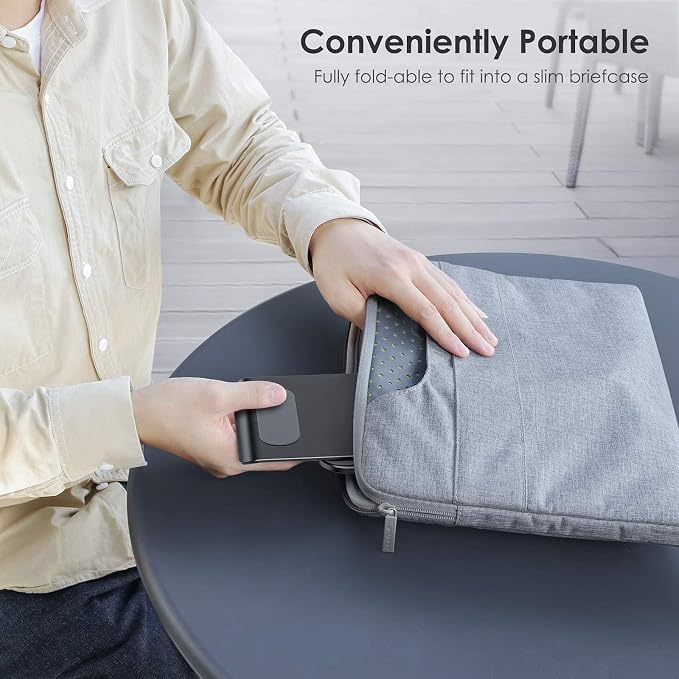 OMOTON Upgraded Adjustable Tablet Stand Holder, Heavy Duty Foldable Portable