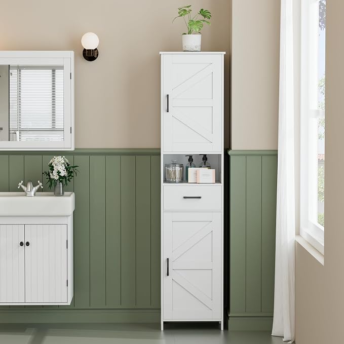 67" H Tall Bathroom Storage Cabinet
