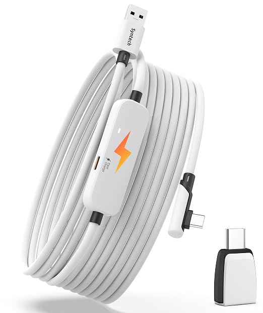Syntech Link Cable with Charging 16FT Compatible with Oculus/Meta Quest 3S/3