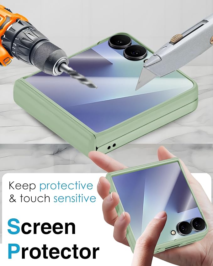 STORMTAL for Samsung Galaxy Z Flip 7 Case, Hinge Protection, Built-in Screen