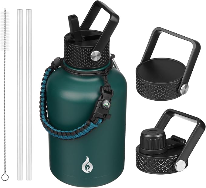 BJPKPK 50oz Large Insulated Water Bottle, Stainless Steel Water Jug |