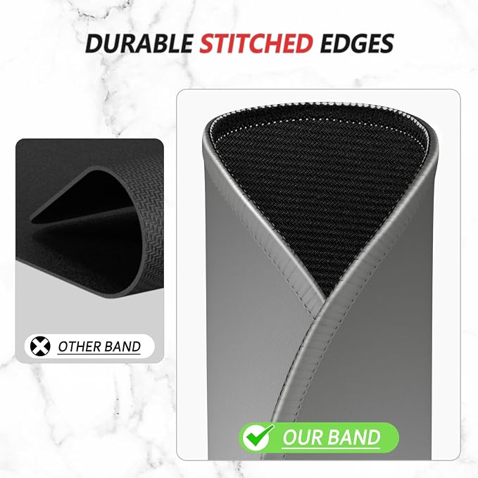 ITNRSIIET Mouse Pad Non-Slip Rubber Base Smooth Surface Stitched Edges