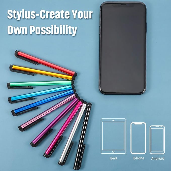 Outus 60 Pieces Stylus Pens Slim Capacitive Stylus Touch Pens